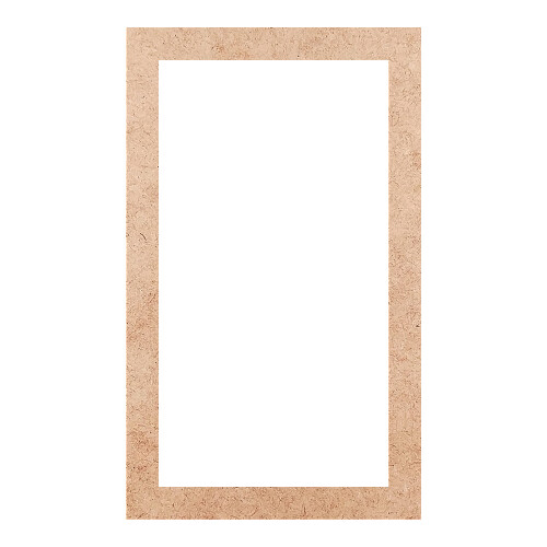 Recorte Moldura Ret 30 x 18 cm Borda 2 cm / MDF 3mm