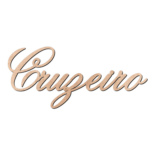 Recorte Cruzeiro Old Script / MDF 3mm