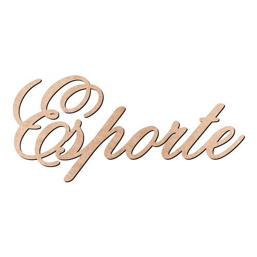 Recorte Esporte Old Script / MDF 3mm
