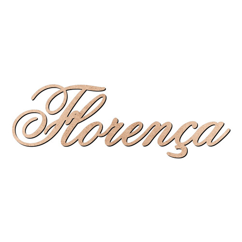 Recorte Florença Old Script / MDF 3mm