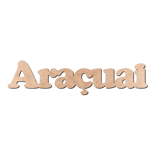 Recorte Araçuai Cooper Black / MDF 3mm