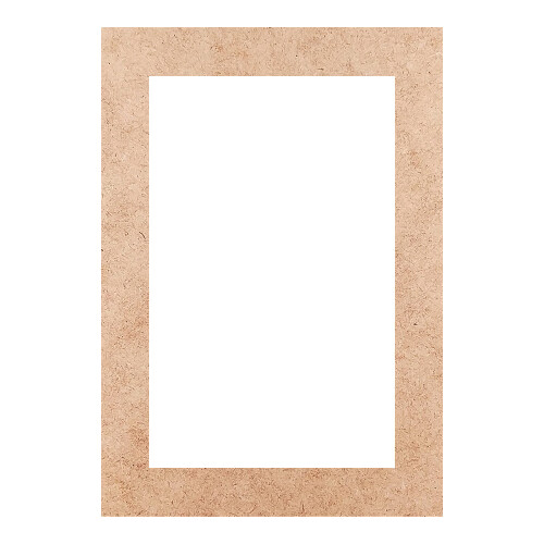 Recorte Moldura Ret 30 x 21 cm Borda 3 cm / MDF 3mm