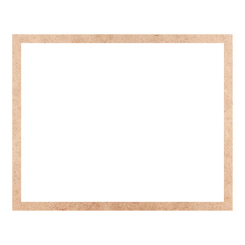 Recorte Moldura Ret 20 x 25 cm Borda 1 cm / MDF 3mm