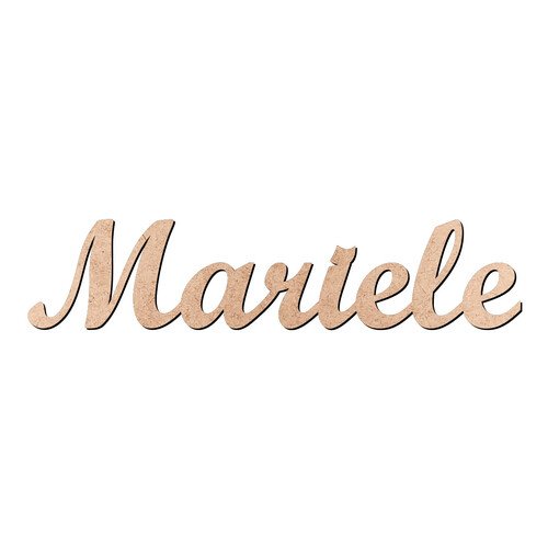 Recorte Mariele Script Mt Std / MDF 3mm