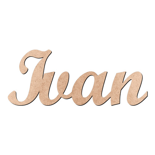 Recorte Ivan Script Mt Std / MDF 3mm
