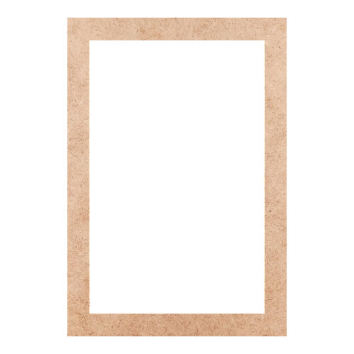 Recorte Moldura Ret 42 x 29 cm Borda 3 cm / MDF 3mm