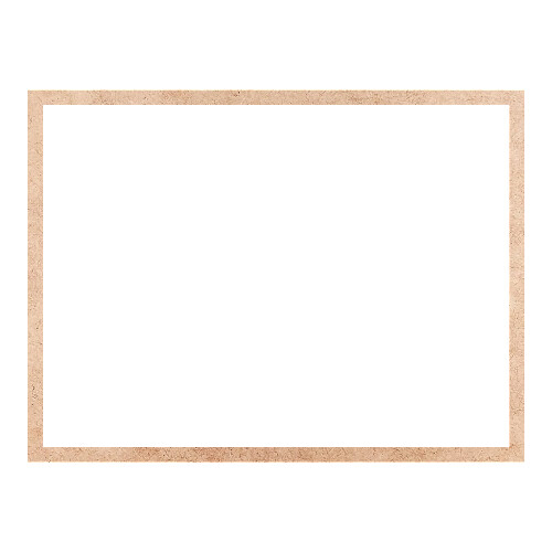 Recorte Moldura Ret 24 x 32 cm Borda 1 cm / MDF 3mm