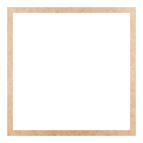 Recorte Moldura Quadrada 44 cm Borda 2 cm / MDF 3mm