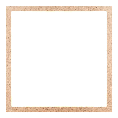 Recorte Moldura Quadrada 19 cm Borda 1 cm / MDF 3mm