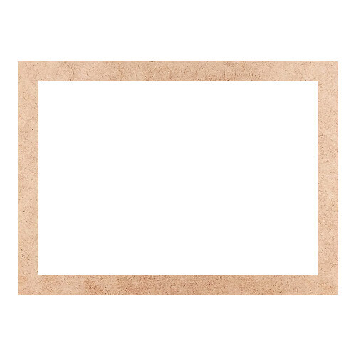 Recorte Moldura Ret 46 x 63 cm Borda 4 cm / MDF 3mm