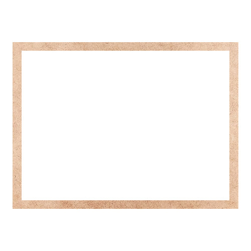 Recorte Moldura Ret 37 x 50 cm Borda 2 cm / MDF 3mm