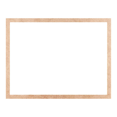 Recorte Moldura Ret 39 x 51 cm Borda 2 cm / MDF 3mm