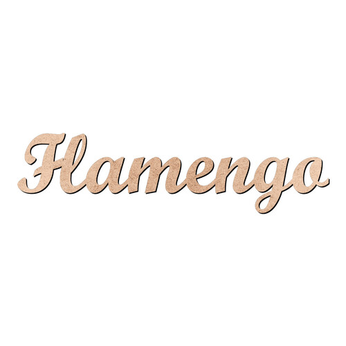 Recorte Flamengo Script Mt Std / MDF 3mm