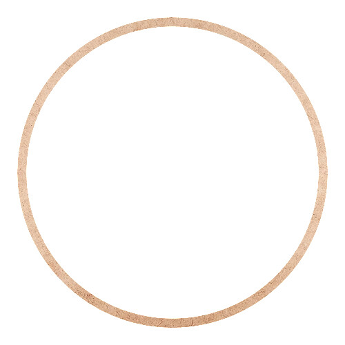 Recorte Moldura Circular 33 cm Borda 1 cm / MDF 3mm