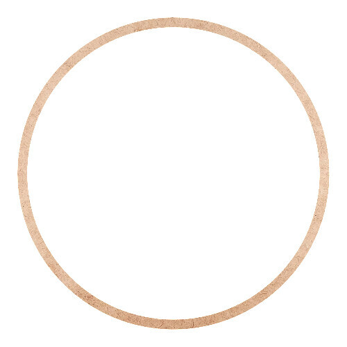 Recorte Moldura Circular 31 cm Borda 1 cm / MDF 3mm