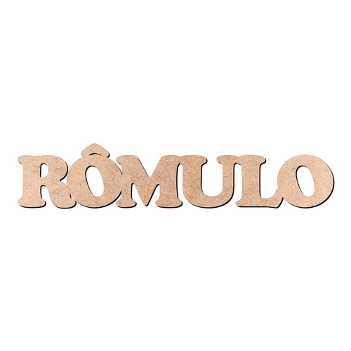 Recorte RÔMULO Cooper Black / MDF 3mm