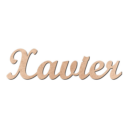 Recorte Xavier Script Mt Std / MDF 3mm