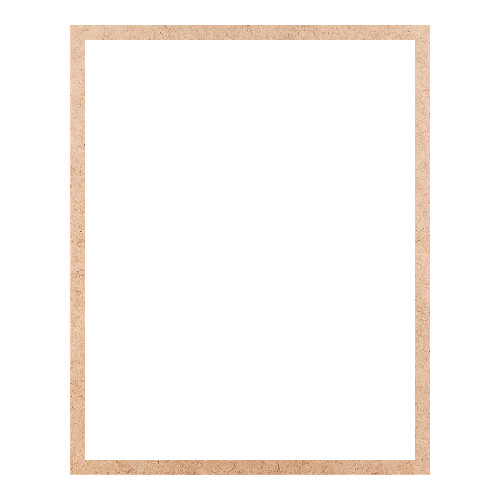 Recorte Moldura Ret 30 x 24 cm Borda 1 cm / MDF 3mm