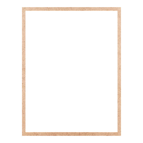 Recorte Moldura Ret 35 x 27 cm Borda 1 cm / MDF 3mm