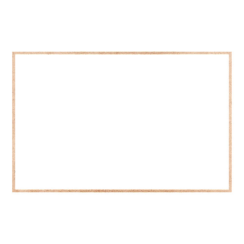 Recorte Moldura Ret 45 x 70 cm Borda 1 cm / MDF 3mm