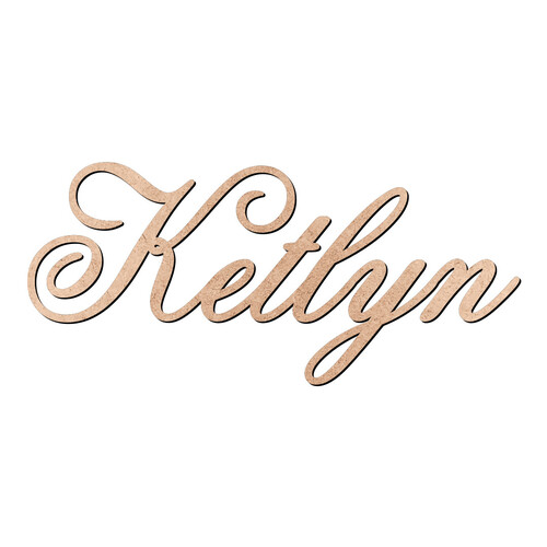 Recorte Ketlyn Old Script / MDF 3mm