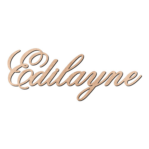 Recorte Edilayne Old Script / MDF 3mm