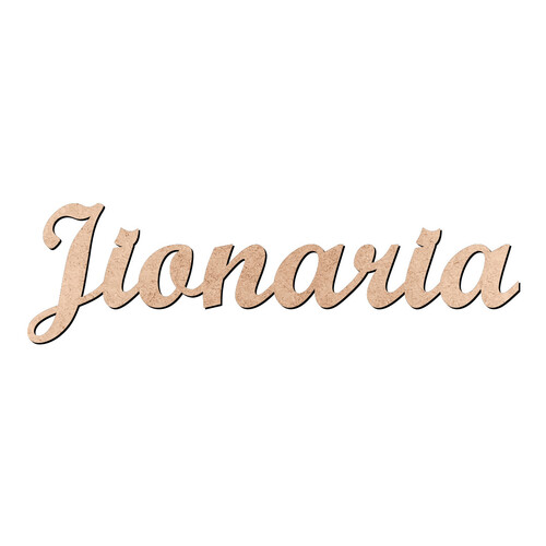 Recorte Jionaria Script Mt Std / MDF 3mm