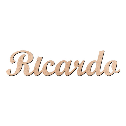 Recorte Ricardo Script Mt Std / MDF 3mm