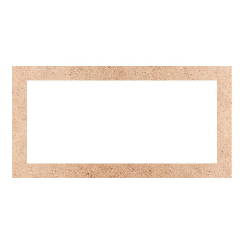 Recorte Moldura Ret 46 x 90 cm Borda 6 cm / MDF 3mm