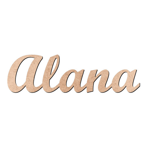 Recorte Alana Script Mt Std / MDF 3mm