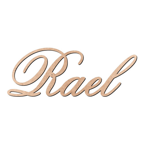 Recorte Rael Old Script / MDF 3mm
