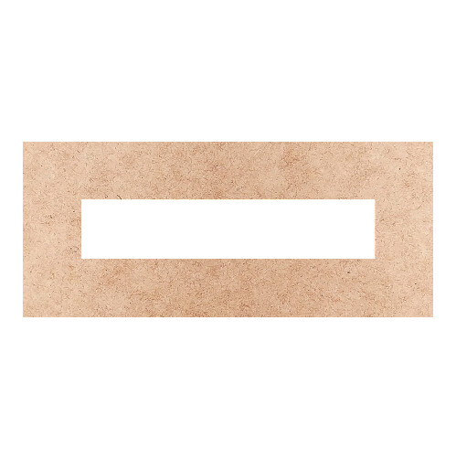 Recorte Moldura Ret 3 x 7 cm Borda 1 cm / MDF 3mm