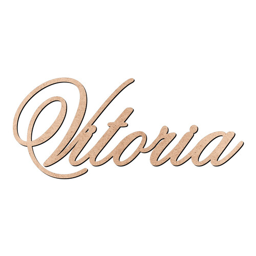 Recorte Vitoria Old Script / MDF 3mm