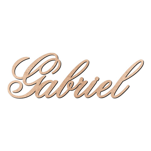 Recorte Gabriel Old Script / MDF 3mm