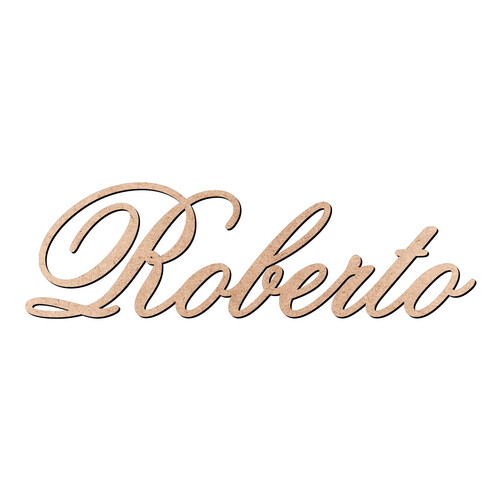 Recorte Roberto Old Script / MDF 3mm