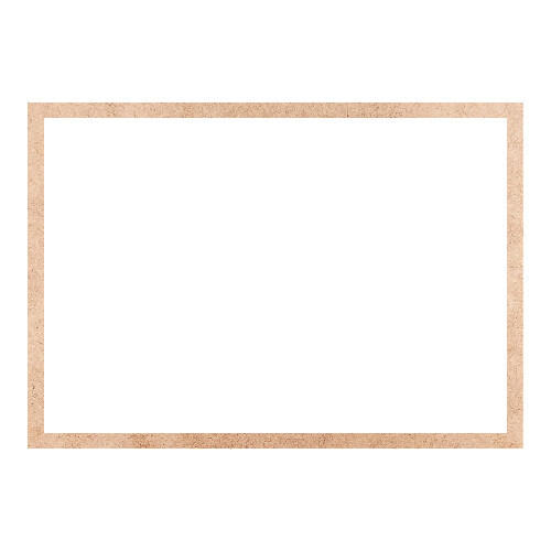 Recorte Moldura Ret 42 x 60 cm Borda 2 cm / MDF 3mm