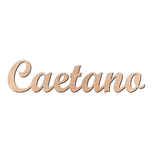 Recorte Caetano Script Mt Std / MDF 3mm
