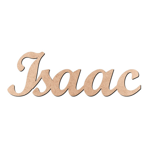 Recorte Isaac Script Mt Std / MDF 3mm