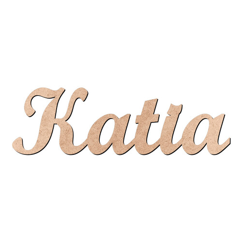 Recorte Katia Script Mt Std / MDF 3mm