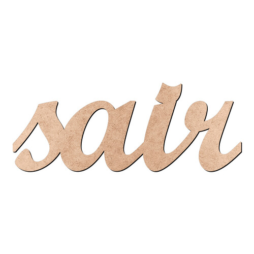 Recorte sair Script Mt Std / MDF 3mm