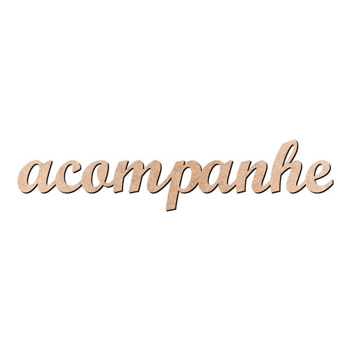Recorte acompanhe Script Mt Std / MDF 3mm