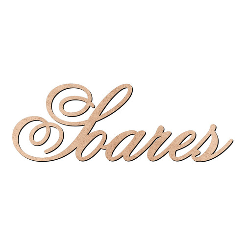 Recorte Soares Old Script / MDF 3mm