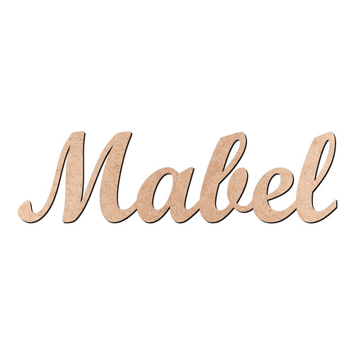 Recorte Mabel Script Mt Std / MDF 3mm
