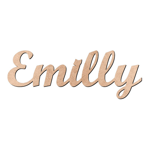 Recorte Emilly Script Mt Std / MDF 3mm