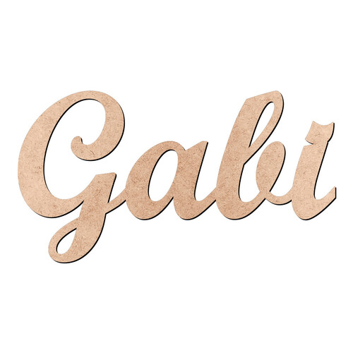Recorte Gabi Script Mt Std / MDF 3mm