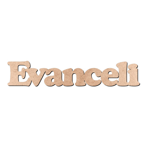Recorte Evanceli Cooper Black / MDF 3mm