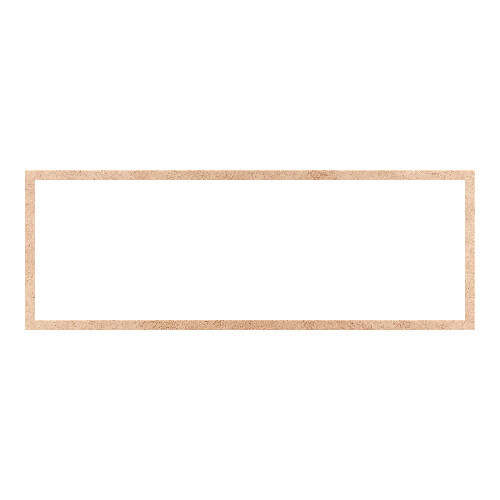 Recorte Moldura Ret 32 x 90 cm Borda 2 cm / MDF 3mm