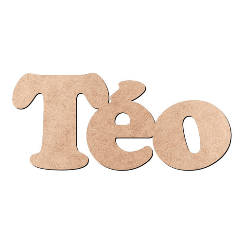 Recorte Téo Cooper Black / MDF 3mm