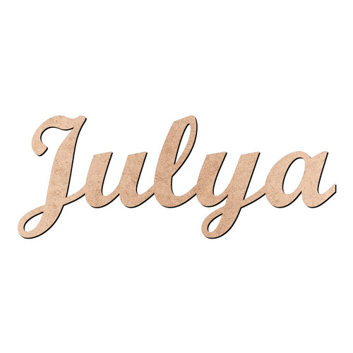 Recorte Julya Script Mt Std / MDF 3mm