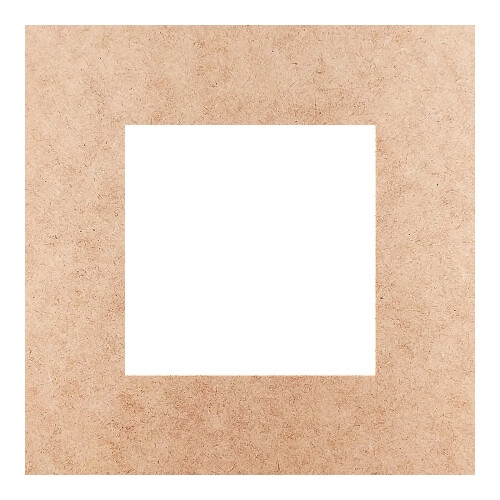 Recorte Moldura Quadrada 9 cm Borda 2 cm / MDF 3mm